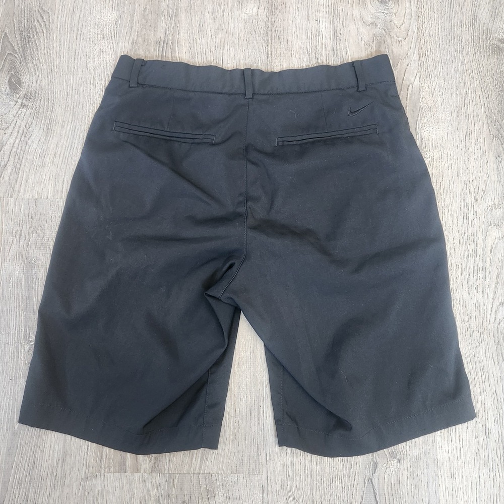 Nike Dri-Fit Men's Flat Front Golf Casual Shorts Black Size 30 Medium READ - Picture 5 of 11